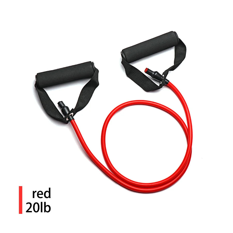 Bandes Élastiques de Résistance 5 Niveaux avec Poignées – Set Pull Rope Fitness pour Musculation, Yoga & Rééducation Maison