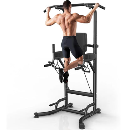 Power Tower Station Multifonction – Barre de Traction, Dips, Pompes & Abdos | Home Gym 233 cm Ajustable