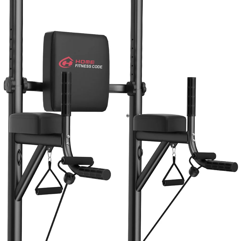 Power Tower Station Multifonction – Barre de Traction, Dips, Pompes & Abdos | Home Gym 233 cm Ajustable