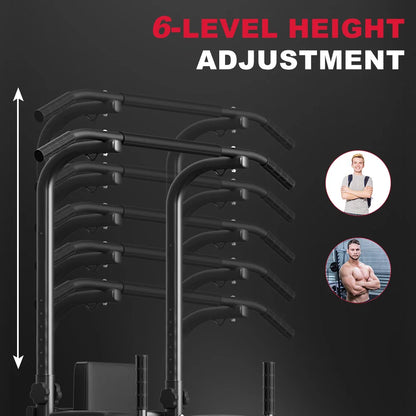 Power Tower Station Multifonction – Barre de Traction, Dips, Pompes & Abdos | Home Gym 233 cm Ajustable