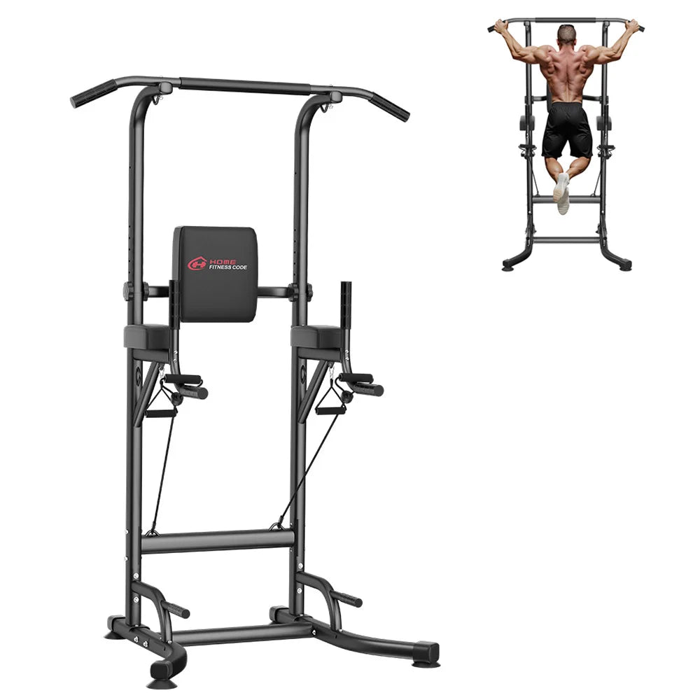 Power Tower Station Multifonction – Barre de Traction, Dips, Pompes & Abdos | Home Gym 233 cm Ajustable