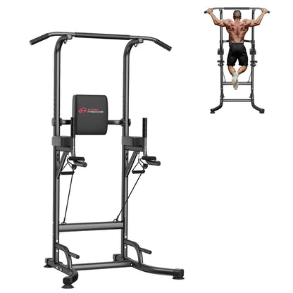 Power Tower Station Multifonction – Barre de Traction, Dips, Pompes & Abdos | Home Gym 233 cm Ajustable