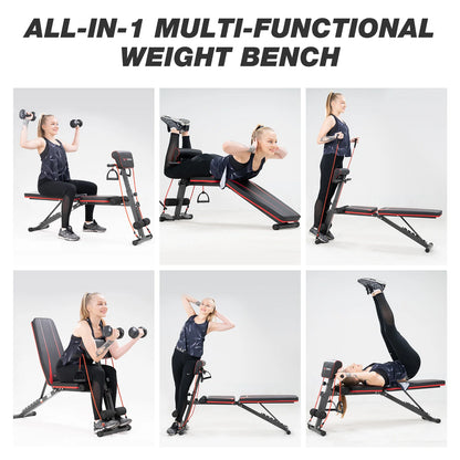 Banc de Musculation Ajustable CitySports Pro – Pliant Multifonction 7 Positions pour Entraînement Complet Corps Entier