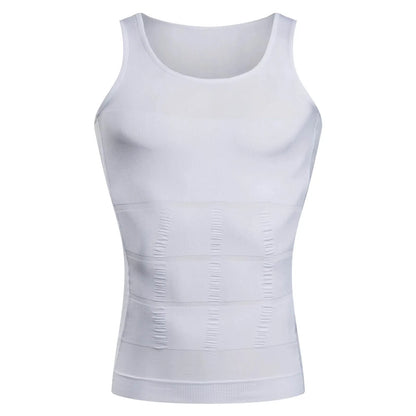 Compression Homme Sans Manches – Body Shaper Slimming, Contrôle Ventre & Poitrine, Undershirt Amincissant Waist Trainer – Perte de Poids & Posture