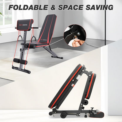 Banc de Musculation Ajustable CitySports Pro – Pliant Multifonction 7 Positions pour Entraînement Complet Corps Entier