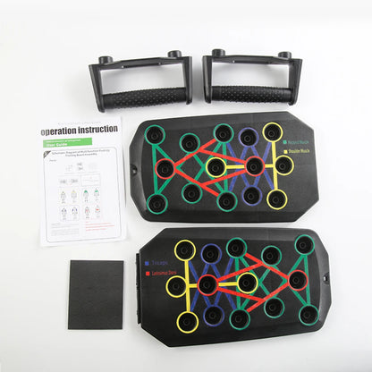 Planches à Pompes Pliable 20-en-1 avec Poignées – Portable, Multifonction pour Poitrine, Épaules, Triceps & Abdos